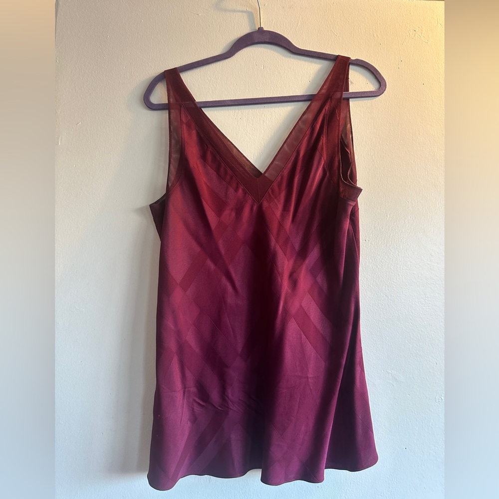 Ted Baker Burgundy V-Neck blouse